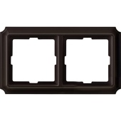 Merten SD Antik Темно-коричневый пластик Рамка 2-ая