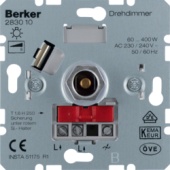 Berker Мех Светорегулятор поворотный 60-400W для л/н и г/л