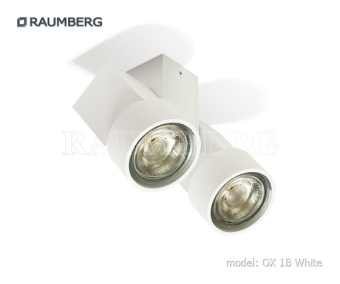 Raumberg светильник Ox 1B Wh (2хGU10) белый