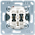 JUNG Мех Выключатель 2-клавишный кнопочный с подсветкой (2 НО контакта)